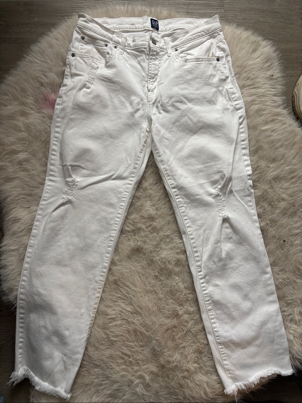 GAP Best Girlfriend High-Rise Jeans - White